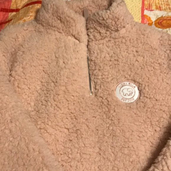 ivory ella sherpa pullover